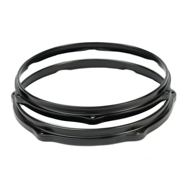 Par de Aros Die Cast de Alumínio Preto 3,5mm com 13" e 6 Furos para Tom